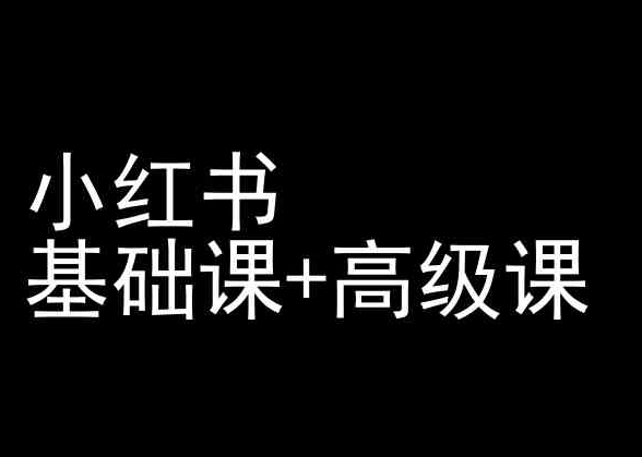 小红书基础课+高级课-小红书运营教程-逍遥资源网